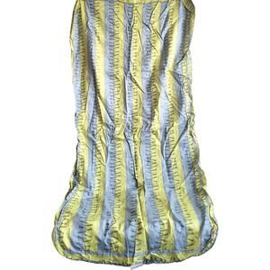 Vintage Mcm Mattress Ticking Cover‎ New Old Stock Abstract Yellow Stripe